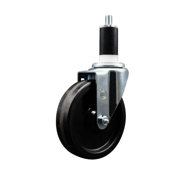 5'' SS Phenolic Wheel Swivel 1-3/8'' Expanding Stem Caster